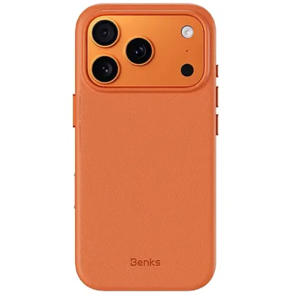 Чохол шкіряний Benks VitaPro Leather Case with MagSafe + Active Button для iPhone 17 Pro Max Чохол шкіряний Benks VitaPro Leather Case with MagSafe + Active Button для iPhone 17 Pro Max